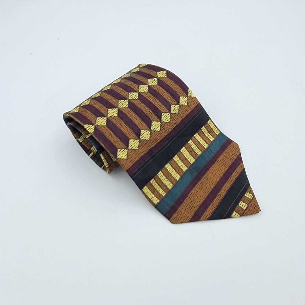 Vintage Men’s Necktie Muilti colored Paisley Floral Silk Size 57.5 x 3.75